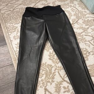Faux leather leggings